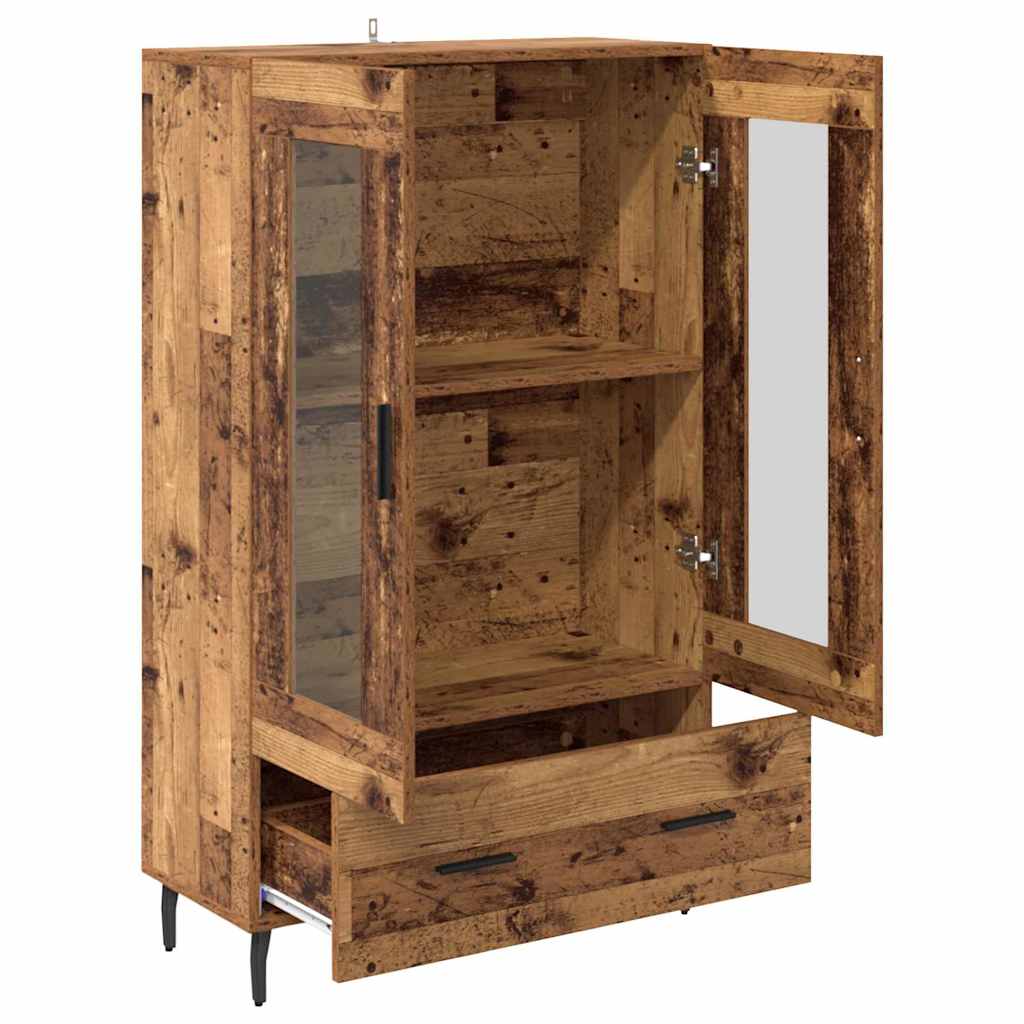 vidaXL Highboard Old Wood 69.5 x 31 x 115 cm Engineered Wood