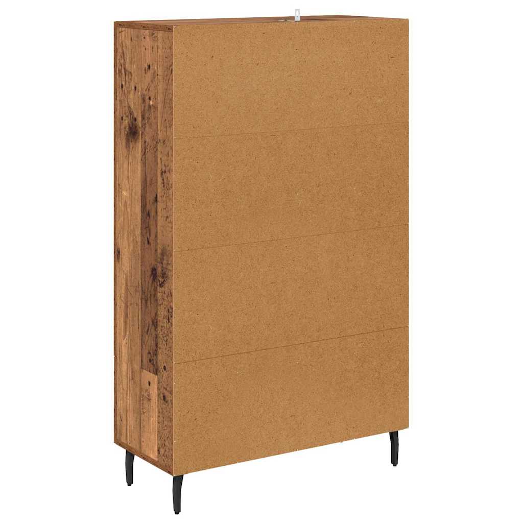 vidaXL Highboard Old Wood 69.5 x 31 x 115 cm Engineered Wood