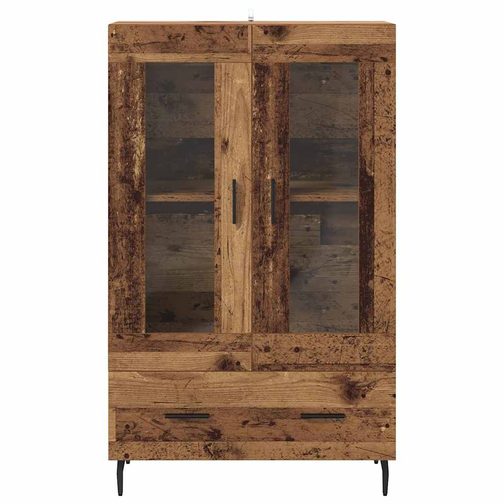 vidaXL Highboard Old Wood 69.5 x 31 x 115 cm Engineered Wood