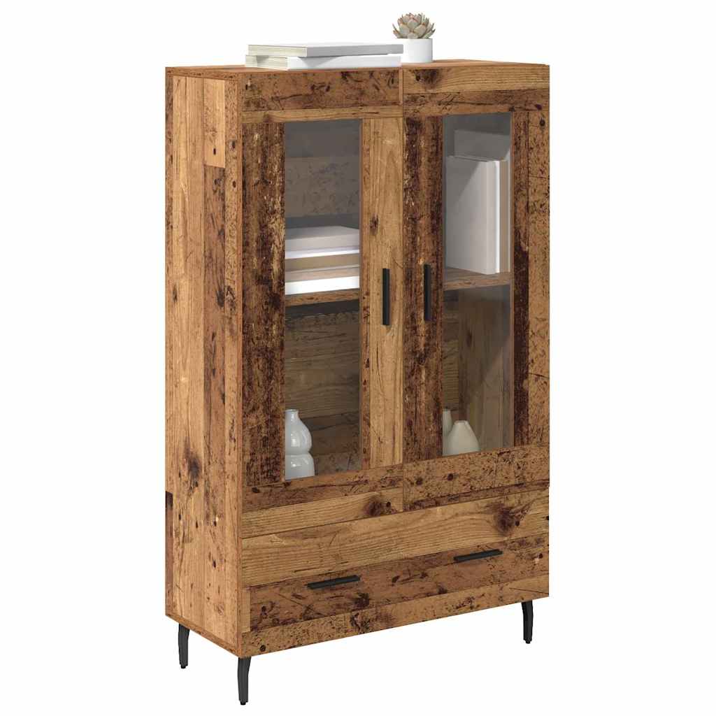 vidaXL Highboard Old Wood 69.5 x 31 x 115 cm Engineered Wood