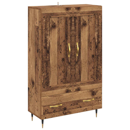 vidaXL Highboard Old Wood 69.5 x 31 x 115 cm Engineered Wood