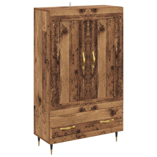 vidaXL Highboard Old Wood 69.5 x 31 x 115 cm Engineered Wood