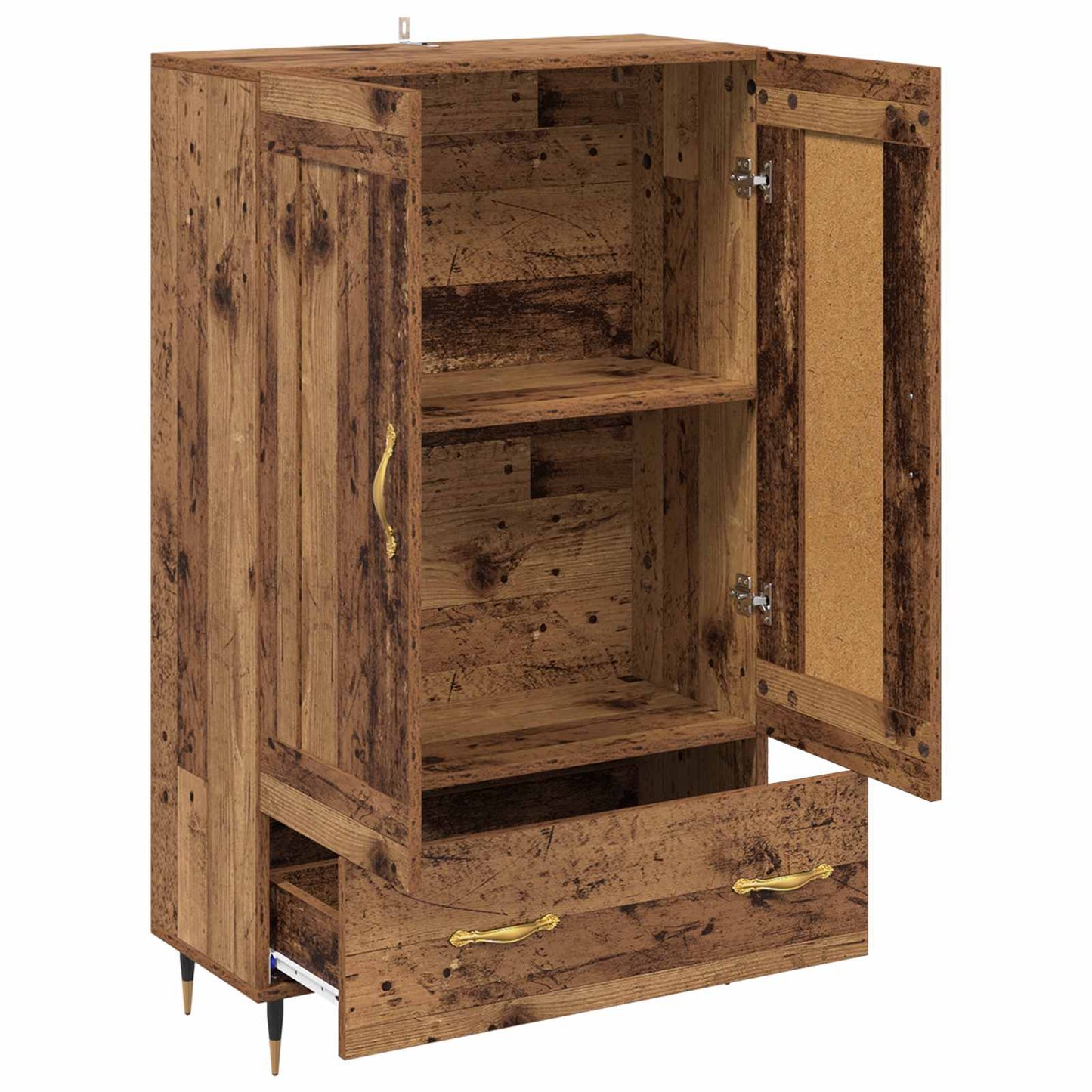 vidaXL Highboard Old Wood 69.5 x 31 x 115 cm Engineered Wood