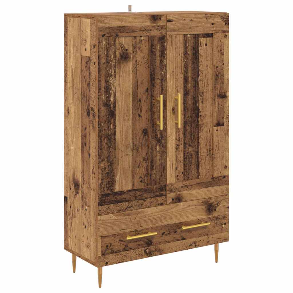 vidaXL Highboard Old Wood 69.5 x 31 x 115 cm Engineered Wood