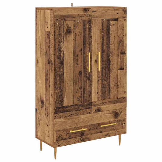 vidaXL Highboard Old Wood 69.5 x 31 x 115 cm Engineered Wood