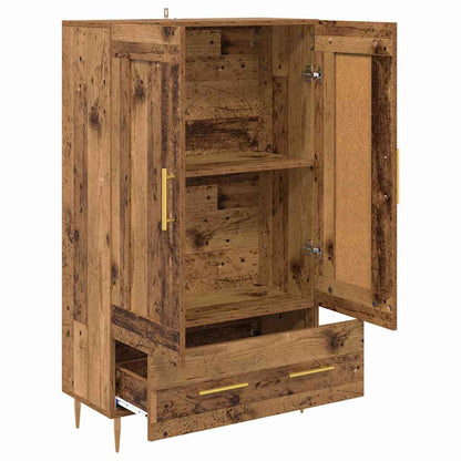 vidaXL Highboard Old Wood 69.5 x 31 x 115 cm Engineered Wood