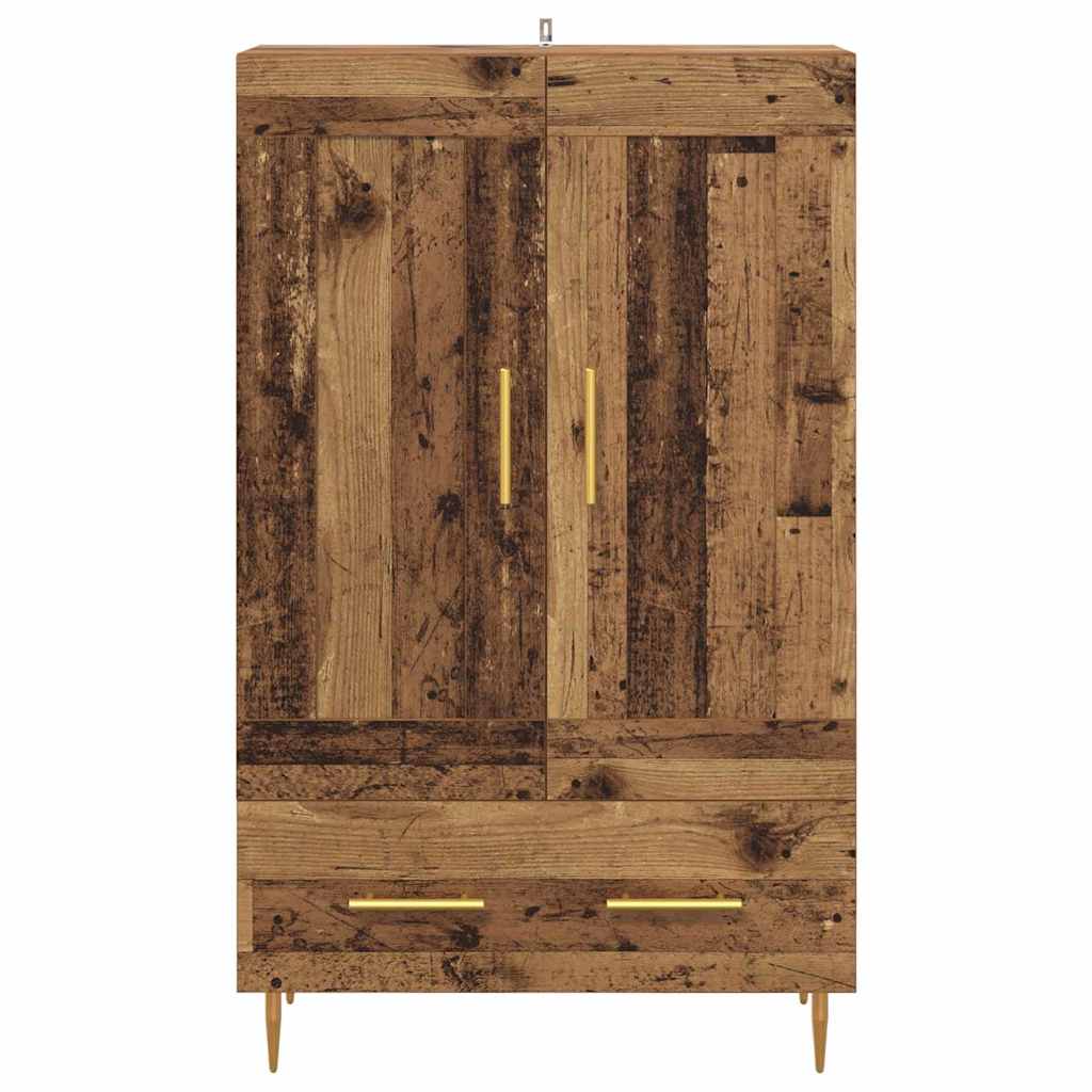 vidaXL Highboard Old Wood 69.5 x 31 x 115 cm Engineered Wood