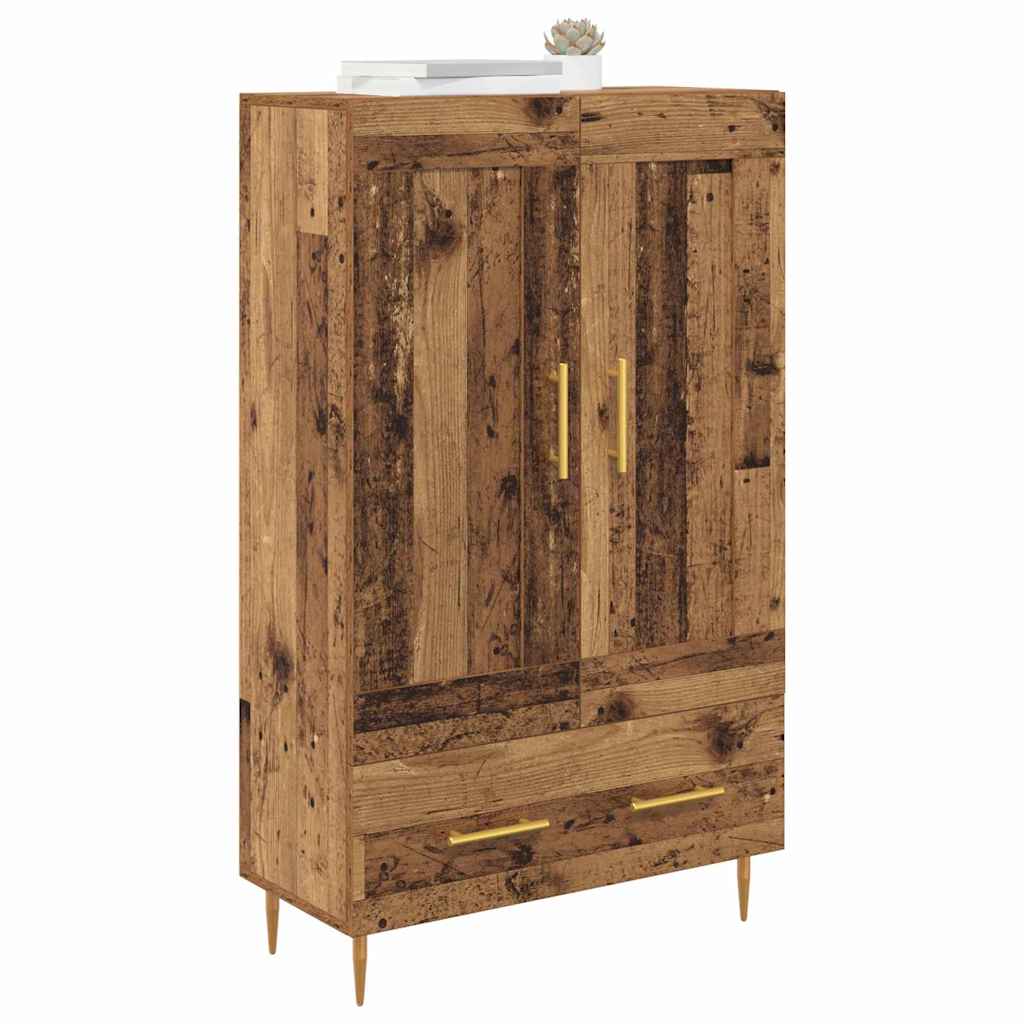 vidaXL Highboard Old Wood 69.5 x 31 x 115 cm Engineered Wood