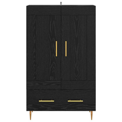 vidaXL Highboard Black Oak 69.5 x 31 x 115 cm Engineered Wood