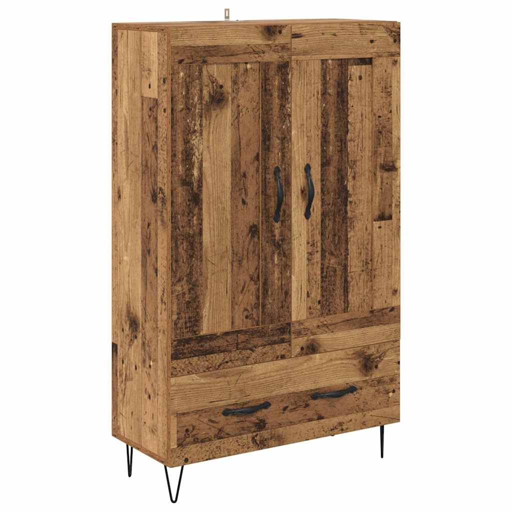 vidaXL Highboard Old Wood 69.5 x 31 x 115 cm Engineered Wood