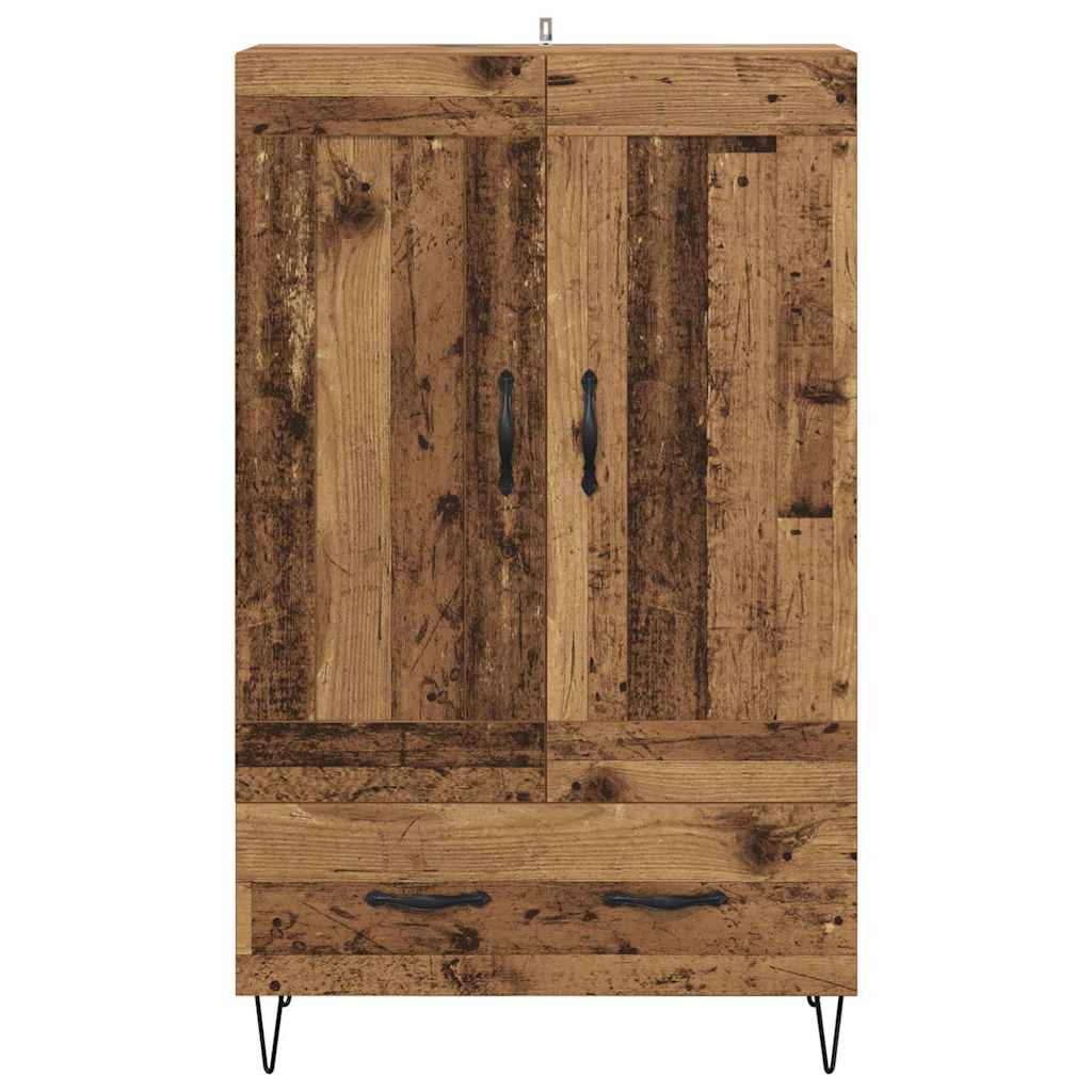 vidaXL Highboard Old Wood 69.5 x 31 x 115 cm Engineered Wood
