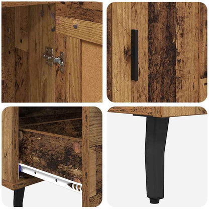 vidaXL Highboard Old Wood 69.5 x 31 x 115 cm Engineered Wood