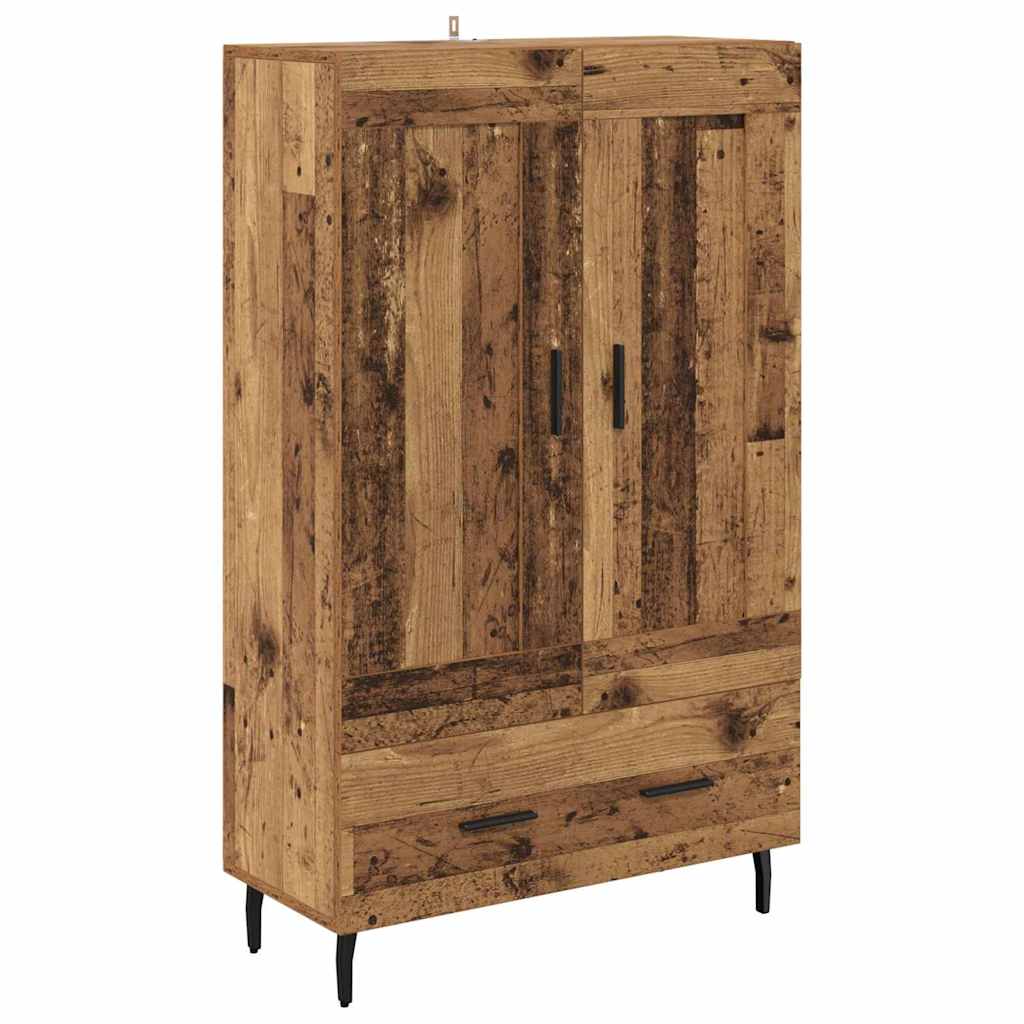 vidaXL Highboard Old Wood 69.5 x 31 x 115 cm Engineered Wood