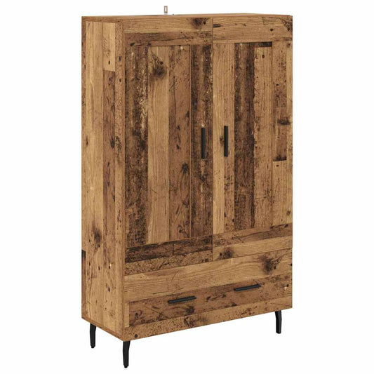 vidaXL Highboard Old Wood 69.5 x 31 x 115 cm Engineered Wood