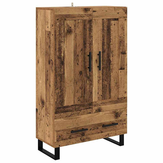 vidaXL Highboard Old Wood 69.5 x 31 x 115 cm Engineered Wood