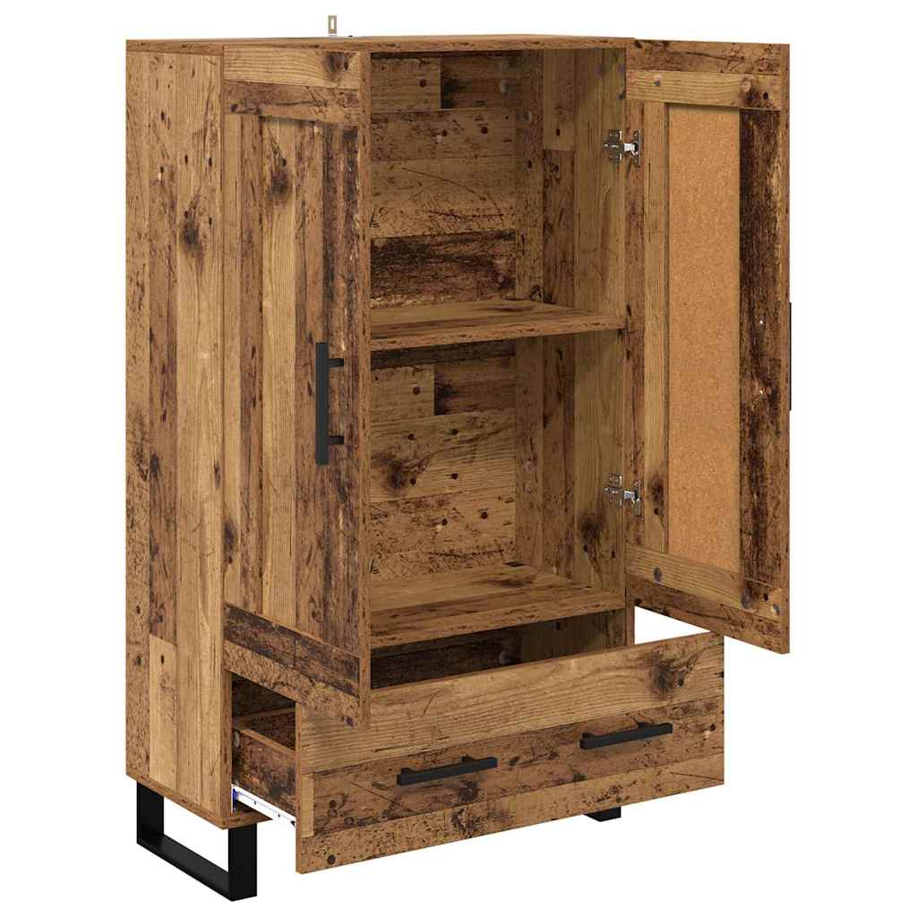 vidaXL Highboard Old Wood 69.5 x 31 x 115 cm Engineered Wood