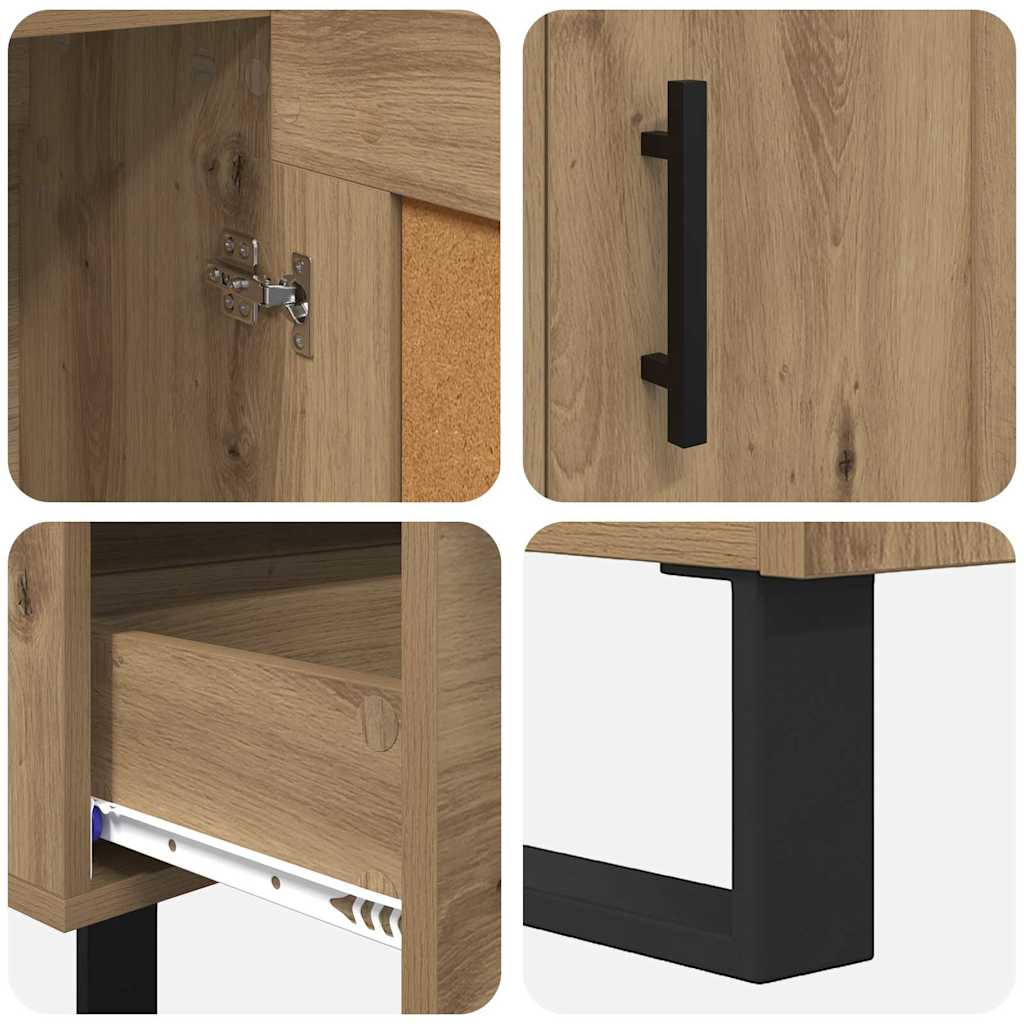 vidaXL Highboard Artisan Oak 69.5 x 31 x 115 cm Engineered Wood