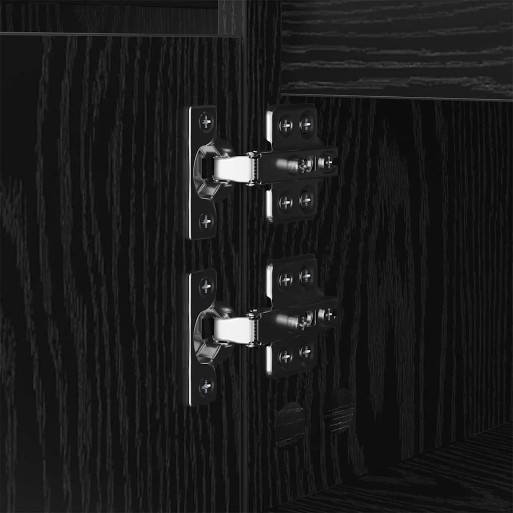 vidaXL Coffee Table Black Oak 104 x 60 x 35 cm Engineered Wood