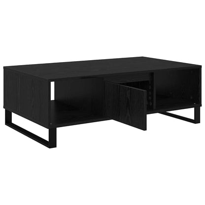 vidaXL Coffee Table Black Oak 104 x 60 x 35 cm Engineered Wood