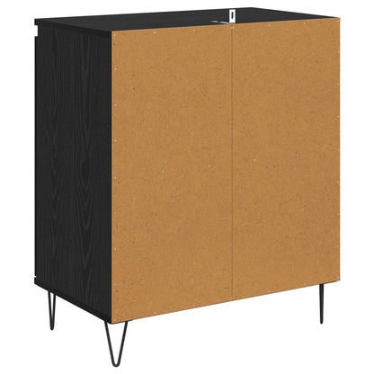 vidaXL Sideboard Black Oak 60 x 35 x 70 cm Engineered Wood