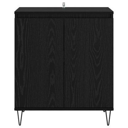 vidaXL Sideboard Black Oak 60 x 35 x 70 cm Engineered Wood