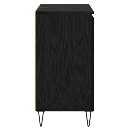vidaXL Sideboard Black Oak 60 x 35 x 70 cm Engineered Wood