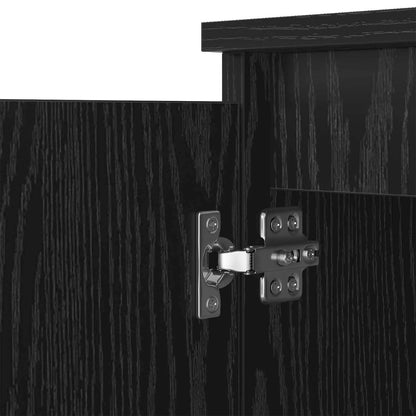 vidaXL Sideboard Black Oak 60 x 35 x 70 cm Engineered Wood