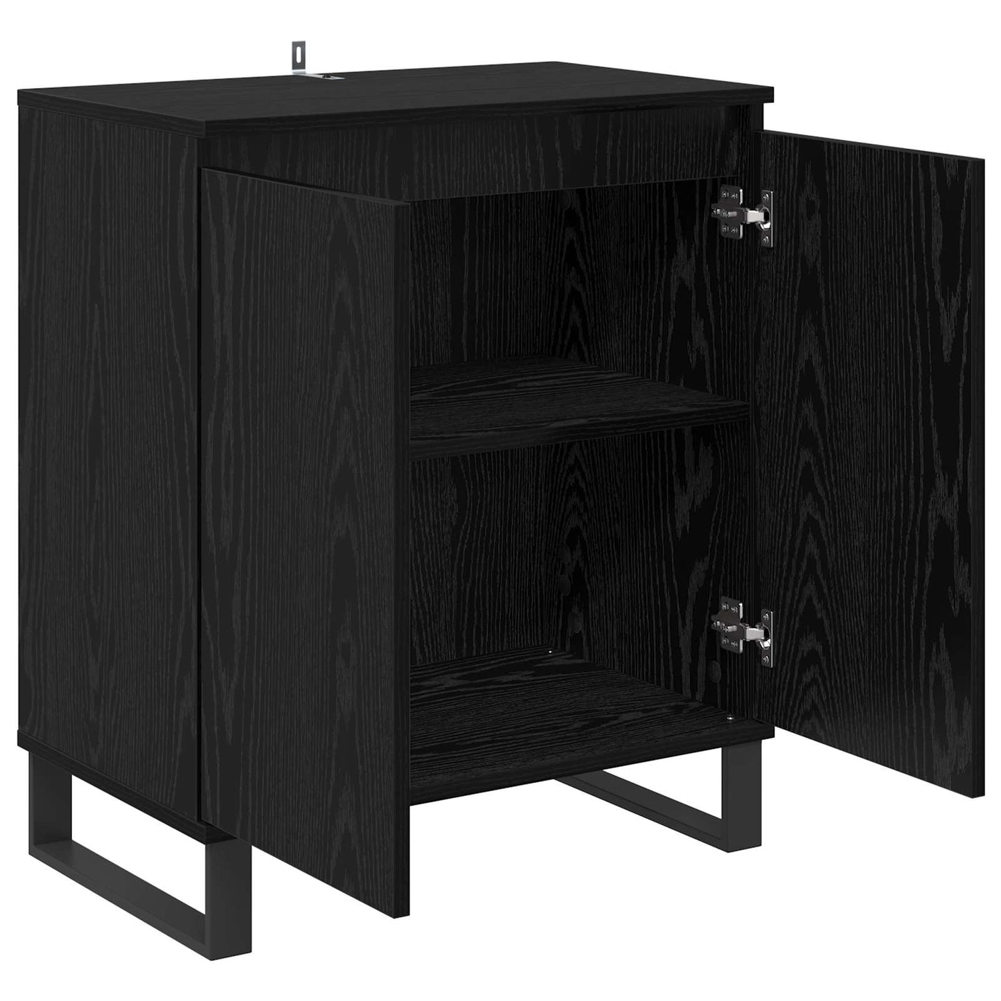vidaXL Sideboard Black Oak 60 x 35 x 70 cm Engineered Wood