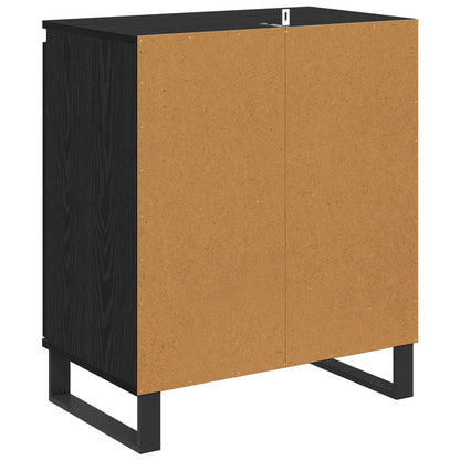 vidaXL Sideboard Black Oak 60 x 35 x 70 cm Engineered Wood