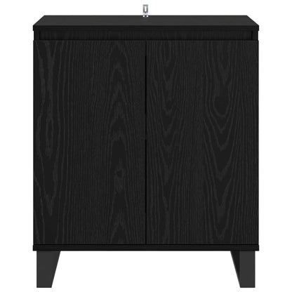vidaXL Sideboard Black Oak 60 x 35 x 70 cm Engineered Wood