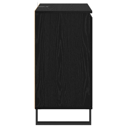 vidaXL Sideboard Black Oak 60 x 35 x 70 cm Engineered Wood