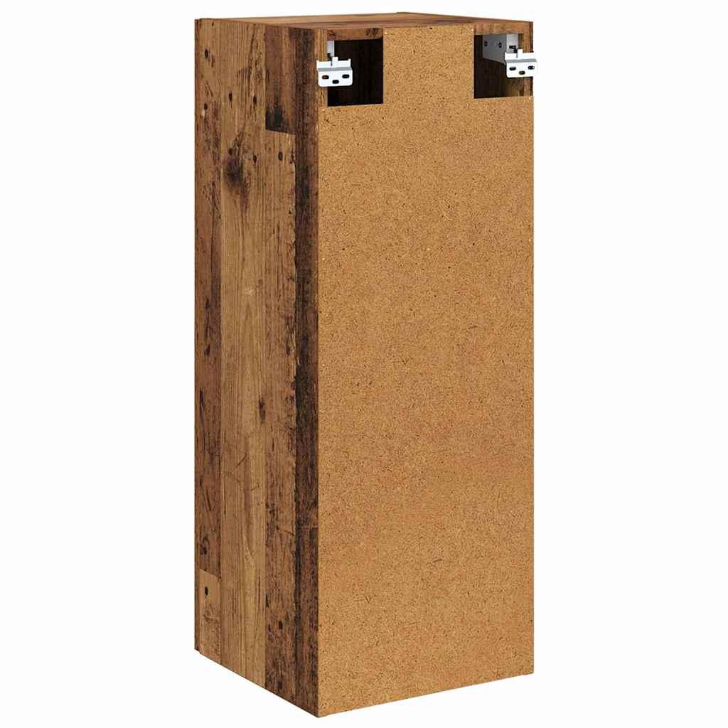 vidaXL Wall Mounted Cabinet Old Wood 34.5 x 34 x 90 cm Engineered Wood