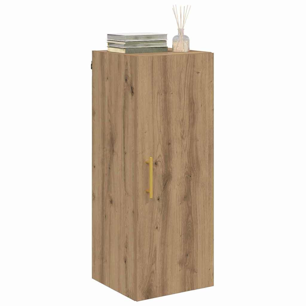 vidaXL Wall Mounted Cabinet Artisan Oak 34.5 x 34 x 90 cm