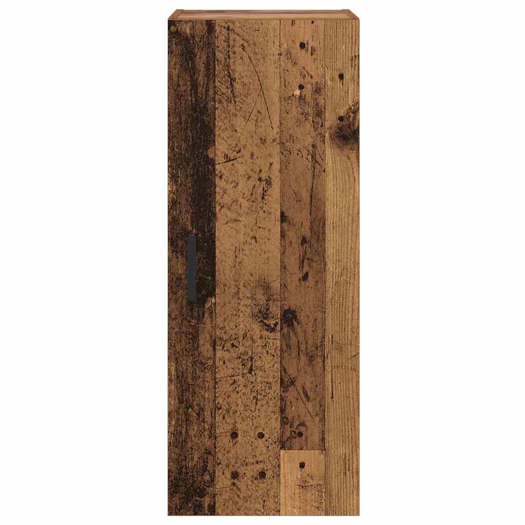 vidaXL Wall Mounted Cabinet Old Wood 34.5 x 34 x 90 cm Engineered Wood