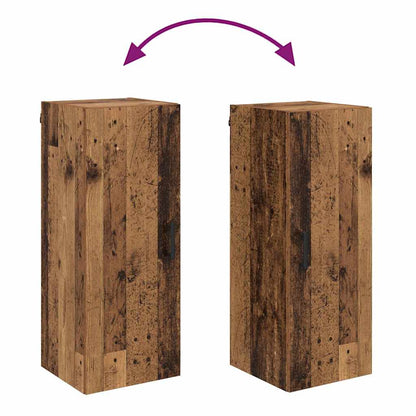 vidaXL Wall Mounted Cabinet Old Wood 34.5 x 34 x 90 cm Engineered Wood