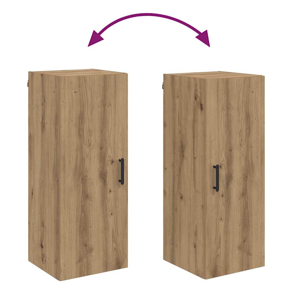vidaXL Wall Mounted Cabinet Artisan Oak 34.5 x 34 x 90 cm