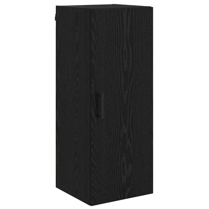 vidaXL Wall Mounted Cabinet Black Oak 34.5 x 34 x 90 cm