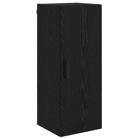 vidaXL Wall Mounted Cabinet Black Oak 34.5 x 34 x 90 cm