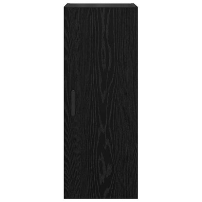 vidaXL Wall Mounted Cabinet Black Oak 34.5 x 34 x 90 cm
