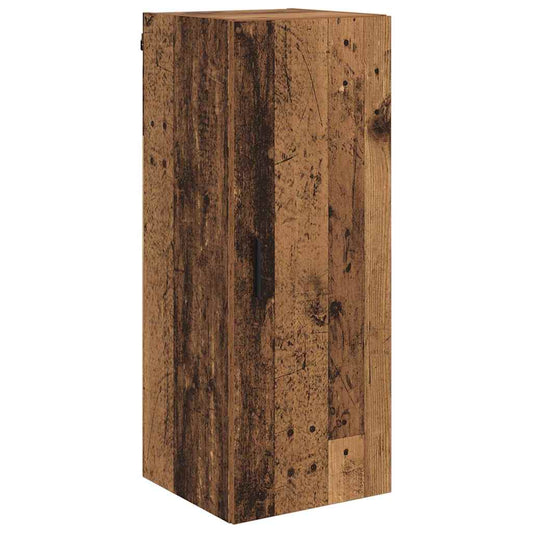 vidaXL Wall Mounted Cabinet Old Wood 34.5 x 34 x 90 cm Engineered Wood