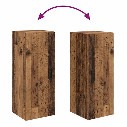 vidaXL Wall Mounted Cabinet Old Wood 34.5 x 34 x 90 cm Engineered Wood