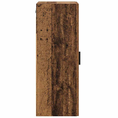 vidaXL Wall Mounted Cabinet Old Wood 34.5 x 34 x 90 cm Engineered Wood