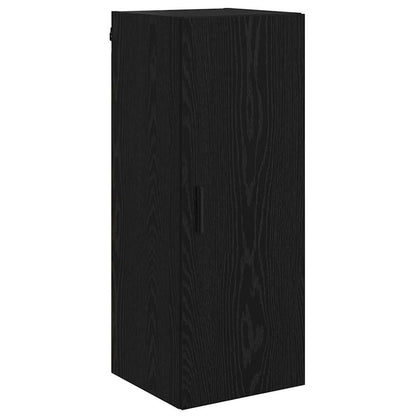 vidaXL Wall Mounted Cabinet Black Oak 34.5 x 34 x 90 cm