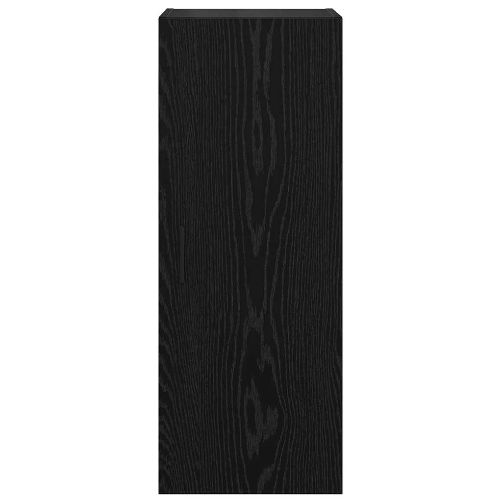 vidaXL Wall Mounted Cabinet Black Oak 34.5 x 34 x 90 cm