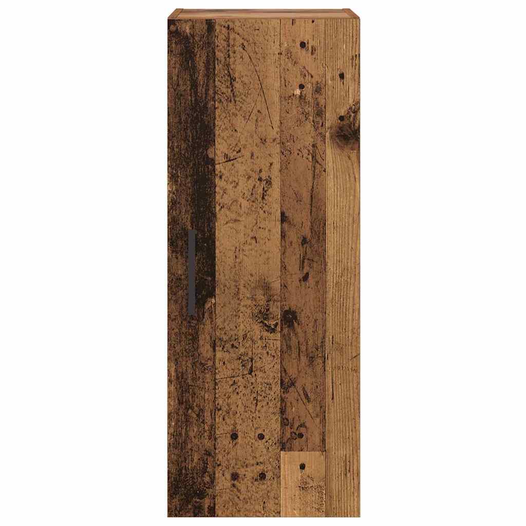 vidaXL Wall Mounted Cabinet Old Wood 34.5 x 34 x 90 cm Engineered Wood