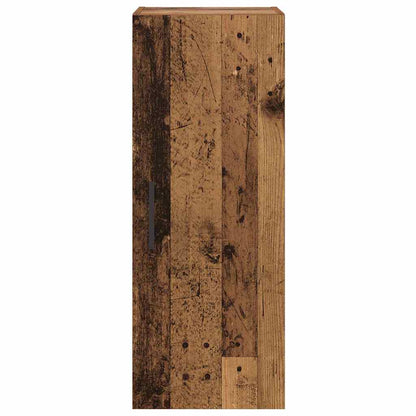 vidaXL Wall Mounted Cabinet Old Wood 34.5 x 34 x 90 cm Engineered Wood