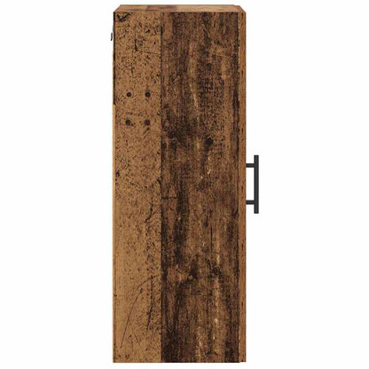 vidaXL Wall Mounted Cabinet Old Wood 34.5 x 34 x 90 cm Engineered Wood