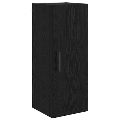 vidaXL Wall Mounted Cabinet Black Oak 34.5 x 34 x 90 cm
