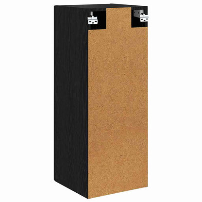 vidaXL Wall Mounted Cabinet Black Oak 34.5 x 34 x 90 cm