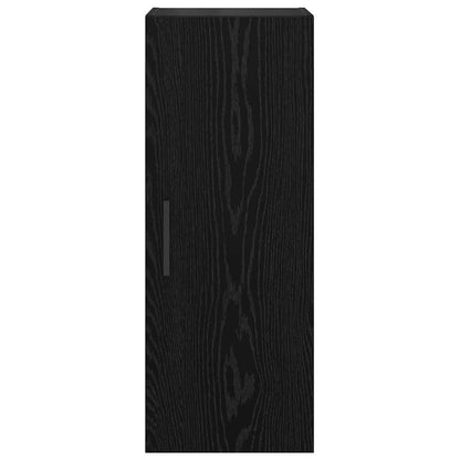 vidaXL Wall Mounted Cabinet Black Oak 34.5 x 34 x 90 cm